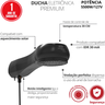 Ducha Chuveiro Eletrônica Premium Potência 5500w/127v Preto Durín - 2
