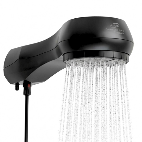 Ducha Chuveiro Eletrônica Premium Potência 5500W / 127V Preto Durín