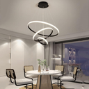 Ver imagem 1 de Luminária Led 80 Watts 3 Anéis 115cm Altura Ajustável Lustre Pendente Suspenso Teto Gimpo Kjdd-l-176