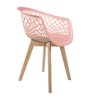 Cadeira Web Pp Rosa Wood - 1