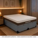Ver imagem 5 de Cama Box com Baú Casal Elegance Molas Ensacadas Tecido Cinza Royal
