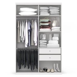 Guarda-Roupa Solteiro com Espelho 2 Portas de Correr S742 Kappesberg - 2