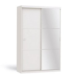 Guarda-Roupa Solteiro com Espelho 2 Portas de Correr S742 Kappesberg - 3