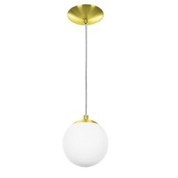 Lustre Pendente Orby Bolinha Dourada - 1