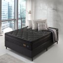 Ver imagem 2 de Conjunto Colchão Casal Troy Black - 1,38x1,88