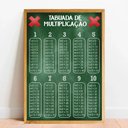 Ver imagem 1 de Placa Educacional Tabuada de Multiplicação - 40x60cm