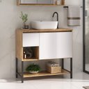 Ver imagem 1 de Balcão Armário para Banheiro Apollo 90 com Pés - Fabribam Gabinetes