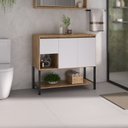Ver imagem 2 de Balcão Armário para Banheiro Apollo 90 com Pés - Fabribam Gabinetes