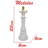 Decoração Peças de Xadrez Rei Rainha e Cavalo Escultura Média Estátua - 4