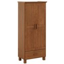 Ver imagem 7 de Guarda Roupa Solteiro 2 Portas 1 Gaveta Madeira Maciça Selena F06 Castanho - Lyam Decor