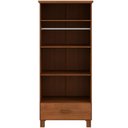 Ver mais imagens de Guarda Roupa Solteiro 2 Portas 1 Gaveta Madeira Maciça Selena F06 Castanho - Lyam Decor