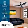 Ventilador de Teto Eos Turbo Vento 3 Pás com Controle Remoto 112cm 150w Preto Evx110p Bivolt - 5