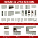 Ver mais imagens de Balcão de Cozinha Genialflex Iluminata 2 Pt S/ Tampo Hortelã