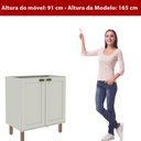 Ver imagem 3 de Balcão de Cozinha Genialflex Iluminata 2 Pt S/ Tampo Hortelã