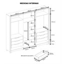 Ver imagem 4 de Guarda Roupa Casal 6 Portas New Guarapari - Jequitiba