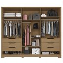 Ver imagem 2 de Guarda Roupa Casal 6 Portas New Guarapari - Jequitiba