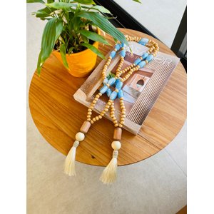 Decoração de Mesa Azul - Colar de Mesa