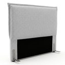 Ver imagem 1 de Cabeceira para Cama Box Queen Size Virella 160cm Moderna com Frame Linho Cinza Claro - Desk Design