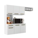 Ver imagem 2 de Armário de Cozinha Completa Suspenso com Balcão 6 Portas 1 Gaveta Luna Aramóveis