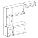Ver imagem 4 de Armário de Cozinha Completa Suspenso com Balcão 6 Portas 1 Gaveta Luna Aramóveis