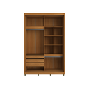 Ver imagem 4 de Guarda Roupa 2 Portas de Correr 235x152 cm Bordeaux Nature c/ Espelho 100% MDF Casamia