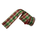 Ver imagem 2 de Fita Decorativa Natal Aramada Xadrez Comp 9.14m