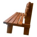 Ver imagem 3 de Banco Madeira Jardim Praça Piscina Externo 150cm 3 Lugares Embuia