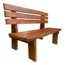 Ver imagem 1 de Banco Madeira Jardim Praça Piscina Externo 150cm 3 Lugares Embuia