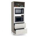 Ver imagem 2 de Paneleiro Torre Quente Duplo 1 Porta 2 Gavetas D649 Solaris Kappesberg