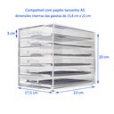 Ver imagem 4 de Gaveteiro Acrílico Organizador 6 gavetas para Papéis tamanho A5 Centauri Acrílicos GAV-P06-A5