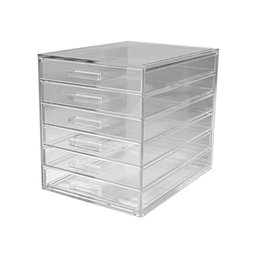 Gaveteiro Acrílico Organizador 6 gavetas para Papéis tamanho A5 Centauri Acrílicos GAV-P06-A5 - 5