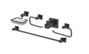 Ver imagem 1 de Kit Acessórios Para Banheiro 5 Peças Quadrado Black - Jiwi - WJ-1500H