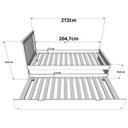 Ver imagem 4 de Cama + Cama Auxiliar Solteirão Ecoconfort Lilás