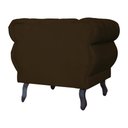 Ver imagem 5 de Poltrona Decorativa Sala Recepção Maya Suede Marrom Lm Decor