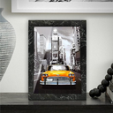 Ver imagem 2 de Kit 5 Molduras Porta Retrato Preto Marmorizado 10x15 A6 com Vidro Sala Quarto