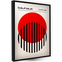 Circulo Vermelho Coleção Bauhaus Quadro Decoração Elegante - 5