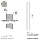 Ver imagem 3 de Fechamento Lateral para Painel Ripado Mdf 250cm Freijó Madeirado P11 Pradel Móveis