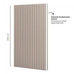 Fechamento Lateral para Painel Ripado Mdf 250cm Freijó Madeirado P11 Pradel Móveis - 2