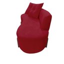 Ver imagem 3 de Namoradeira Sofá Feijão Luna Orgânica Veludo Vermelho