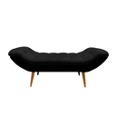Ver imagem 3 de Recamier Sofá Calçadeira 1,98 M Realeza:suede Preto