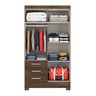Guarda-Roupa 4 Portas 3 Gavetas GR4371 Cacau Paraty Rodial Móveis - 3