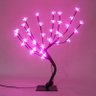 Arvore 36 Leds Cerejeira 54cm Abajur Decoração Luminária Natal - Rosa Choque - 1