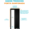 Porta Sanfonada Pvc 1,21m Preta - 3