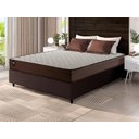 Ver imagem 1 de Conjunto Cama Box Espuma Atlanta Marrom Casal 138x188x62