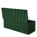 Ver imagem 2 de Calçadeira Baú Recamier Estofada Cama Queen 160cm Bélgica Suede Verde- Mabe Magazine
