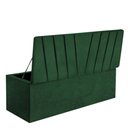 Ver imagem 3 de Calçadeira Baú Recamier Estofada Cama Queen 160cm Bélgica Suede Verde- Mabe Magazine