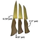 Ver imagem 3 de Faca para Churrasco Dourada G Novo Design Fineza