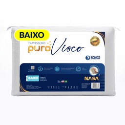 Travesseiro Sonos Puro Visco Nasa Baixo 10cm de Altura - 2
