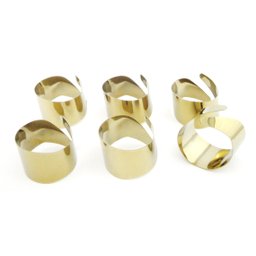 Argolas Para Guardanapo Dourada- Fineza - 2