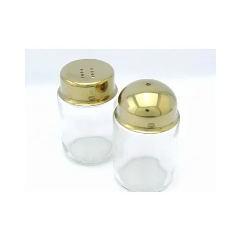 Saleiro E Paliteiro Dourado- Fineza